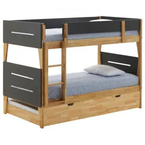 Irvine Wooden Bunk Bed with Trundle, Single by Intelligent Kids, a Kids Beds & Bunks for sale on Style Sourcebook