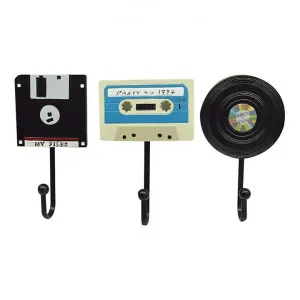 Retro Disks 3 Piece Hook Set by Paradox, a Wall Shelves & Hooks for sale on Style Sourcebook