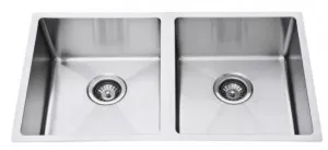 Roma Square Undermount Double Bowl Sink 875mm by Cob & Pen, a Kitchen Sinks for sale on Style Sourcebook