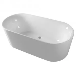 Princess 1690mm Freestanding Oval Bath - White by Cob & Pen, a Bathtubs for sale on Style Sourcebook