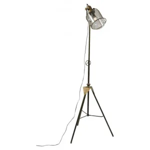 Bognor Industrial Metal Tripod Floor Lamp by Casa Sano, a Floor Lamps for sale on Style Sourcebook