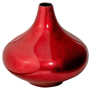 Apex Ceramic Squat Vase, Large, Red by Casa Uno, a Vases & Jars for sale on Style Sourcebook