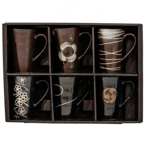 Umezono 6 Piece Ceramic Oriental Mug Set by Casa Uno, a Cups & Mugs for sale on Style Sourcebook
