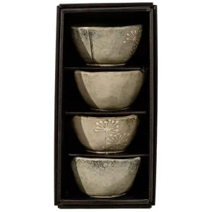 Fuka 4 Piece Ceramic Oriental Bowl Set by Casa Uno, a Bowls for sale on Style Sourcebook
