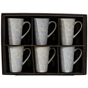 Ginkado 6 Piece Ceramic Oriental Mug Set by Casa Uno, a Cups & Mugs for sale on Style Sourcebook