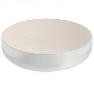 Naeva Enamelled Aluminium Round Bowl, White by Casa Uno, a Bowls for sale on Style Sourcebook