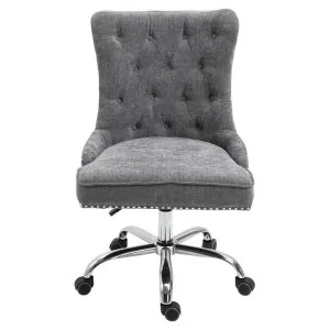 Will Fabric Office Chair, Grey by Emporium Oggetti, a Chairs for sale on Style Sourcebook