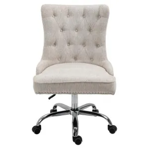 Will Fabric Office Chair, Beige by Emporium Oggetti, a Chairs for sale on Style Sourcebook