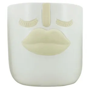 Mrs.Pothead Ceramic Planter Pot with Drainage, Large, White by NF Living, a Plant Holders for sale on Style Sourcebook
