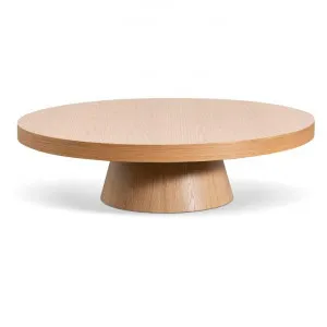 Erna 1.1m Round Coffee Table - Natural Oak by Interior Secrets - AfterPay Available by Interior Secrets, a Coffee Table for sale on Style Sourcebook