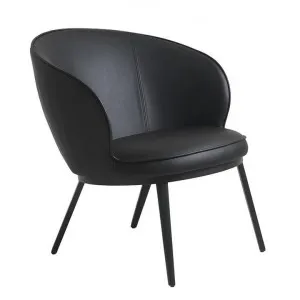 Gianni Faux Leather Lounge Chair - Black by Interior Secrets - AfterPay Available by Interior Secrets, a Chairs for sale on Style Sourcebook