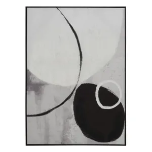 Monochrome Curves 2 Box Framed Canvas in 104x144cm by OzDesignFurniture, a Prints for sale on Style Sourcebook