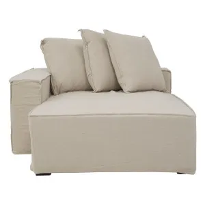 Loft Sofa Chaise LHF in Faye Beige by OzDesignFurniture, a Sofas for sale on Style Sourcebook