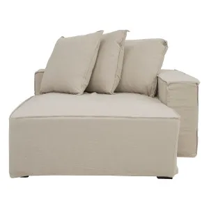Loft Sofa Chaise RHF in Faye Beige by OzDesignFurniture, a Sofas for sale on Style Sourcebook