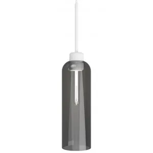 Parlour Lite Elong Pendant Light, Smoke / Textured White by Lighting Republic, a Pendant Lighting for sale on Style Sourcebook
