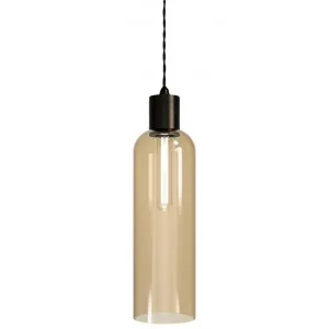 Parlour Elong Pendant Light, Amber / Iron by Lighting Republic, a Pendant Lighting for sale on Style Sourcebook