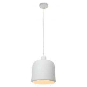 Felton Metal Pendant Light, Small, White by Mercator, a Pendant Lighting for sale on Style Sourcebook