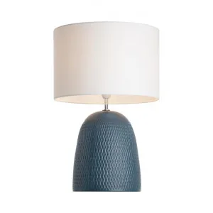 Jordana Ceramic Base Table Lamp, Denim by Mercator, a Table & Bedside Lamps for sale on Style Sourcebook