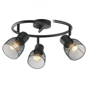 Emily Industrial Round Bar Spotlight, 3 Light by Mercator, a Spotlights for sale on Style Sourcebook