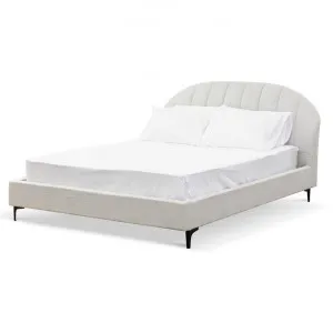 Olin Fabric Queen Bed - Pearl Grey by Interior Secrets - AfterPay Available by Interior Secrets, a Beds & Bed Frames for sale on Style Sourcebook