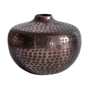 Olla Metal Round Vase, Bronze by Casa Bella, a Vases & Jars for sale on Style Sourcebook