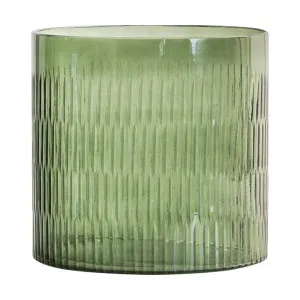 Nacebe Glass Candle Holder, Large, Spruce by Casa Bella, a Vases & Jars for sale on Style Sourcebook