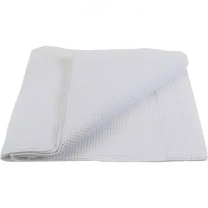 Amal Cotton Waffle Weave Blanket, 260x220cm, White by COJO Home, a Throws for sale on Style Sourcebook