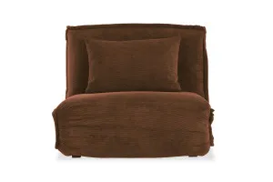 Happy Modern Armchair Sofa Bed, Orange Fabric, by Lounge Lovers by Lounge Lovers, a Sofa Beds for sale on Style Sourcebook
