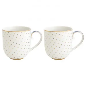 Pip Studio Royal White Porcelain Mug, Small, Set of 2 by Pip Studio, a Cups & Mugs for sale on Style Sourcebook