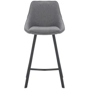 Nemo Commercial Grade Waterproof Fabric High Back Kitchen Stool, Dark Grey by Cora Bona, a Bar Stools for sale on Style Sourcebook