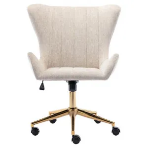 Alica Fabric Office Chair, Oatmeal by Emporium Oggetti, a Chairs for sale on Style Sourcebook