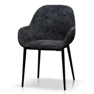 Lynton Fabric Dining Chair - Black - Last One by Interior Secrets - AfterPay Available by Interior Secrets, a Dining Chairs for sale on Style Sourcebook