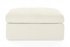 Haven Coastal Ottoman, White, by Lounge Lovers by Lounge Lovers, a Ottomans for sale on Style Sourcebook