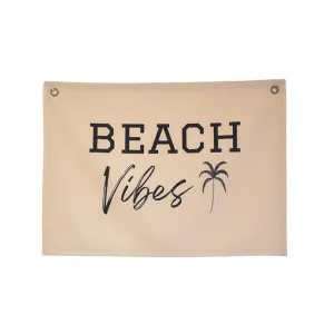 Beach Vibes Canvas Wall Flag by My Kind of Bliss, a Kids Prints & Wall Decor for sale on Style Sourcebook