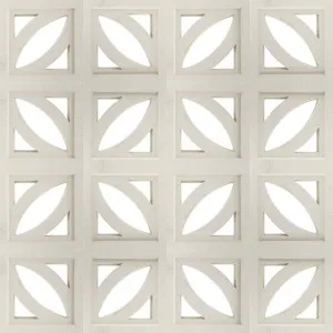 The Breeze Block Co. SMALLS _ Leaf White by The Breeze Block Company, a Masonry & Retaining Walls for sale on Style Sourcebook