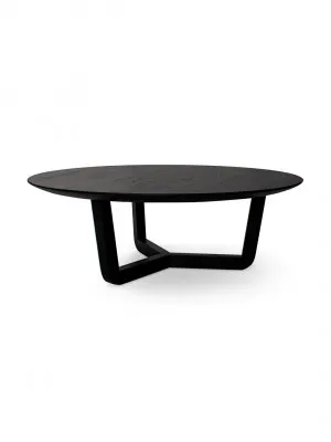 Theodore Round Coffee Table in Black Oak by Tallira Furniture, a Coffee Table for sale on Style Sourcebook