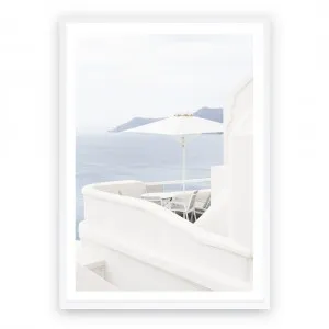Santorini Terrace II Photo Art Print by The Print Emporium, a Prints for sale on Style Sourcebook