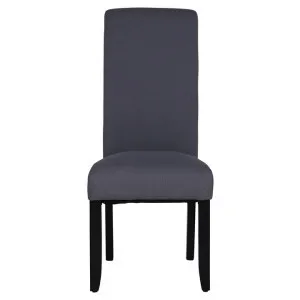 Averil Fabric Dining Chair, Set of 2, Dark Grey / Wenge by Brighton Home, a Dining Chairs for sale on Style Sourcebook