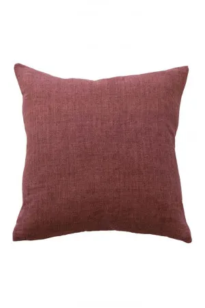 Mulberi Indira Linen Cushion - Red Clay by Interior Secrets - AfterPay Available by Interior Secrets, a Cushions, Decorative Pillows for sale on Style Sourcebook