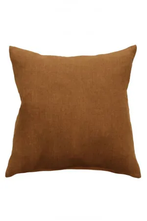 Mulberi Indira Linen Cushion - Tobacco by Interior Secrets - AfterPay Available by Interior Secrets, a Cushions, Decorative Pillows for sale on Style Sourcebook