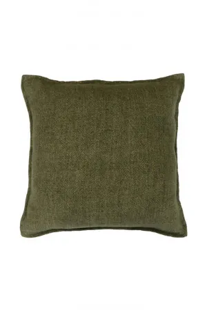 Mulberi Flaxmill Linen Cushion - Winter Moss by Interior Secrets - AfterPay Available by Interior Secrets, a Cushions, Decorative Pillows for sale on Style Sourcebook