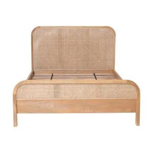 Willow Double Bed in Mangowood Clear Lacquer / Rattan by OzDesignFurniture, a Bed Heads for sale on Style Sourcebook