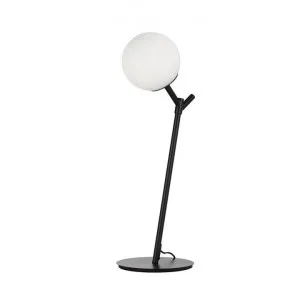 Ohh Metal & Glass Table Lamp, Black / Opal by Telbix, a Table & Bedside Lamps for sale on Style Sourcebook