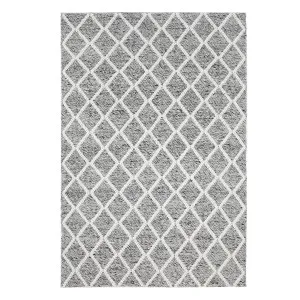 Huxley Rug 155x225cm in Grey/Off White by OzDesignFurniture, a Contemporary Rugs for sale on Style Sourcebook