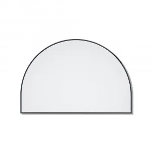 Arch Metal Frame Bathroom Mirror Black - 80cm x 120cm by Luxe Mirrors, a Mirrors for sale on Style Sourcebook