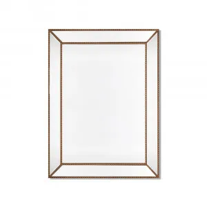 Zanthia Large Wall Mirror Gold 90cm x 120cm by Luxe Mirrors, a Mirrors for sale on Style Sourcebook