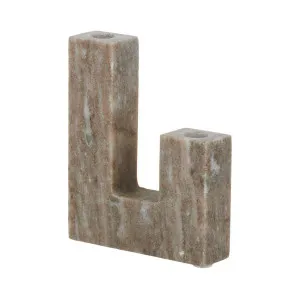 Cubist Candle Holder 15x9cm in Beige by OzDesignFurniture, a Candle Holders for sale on Style Sourcebook