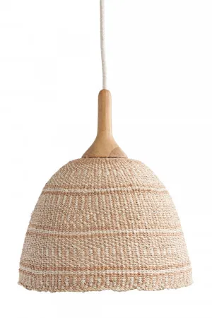 Handwoven Pendant Light - Coastal Collection, Small by Her Hands, a Pendant Lighting for sale on Style Sourcebook