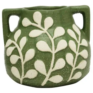 Autumn Vase 18x15cm in Moss Green by OzDesignFurniture, a Vases & Jars for sale on Style Sourcebook