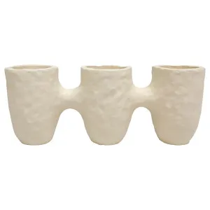 Betsy Planter 30x8cm in White by OzDesignFurniture, a Plant Holders for sale on Style Sourcebook